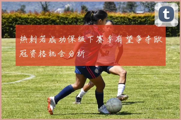 热刺若成功保级下赛季有望争夺欧冠资格机会分析